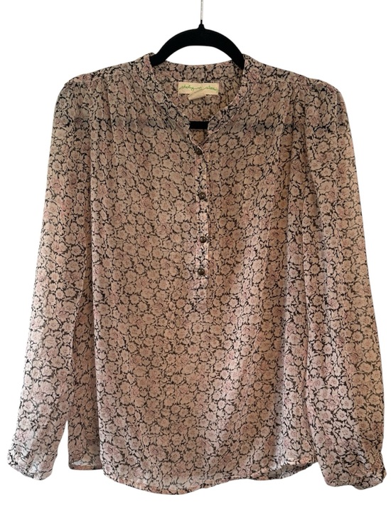 Staring at Stars Tops - 🌻 Anthropologie Staring at Stars Sheer Floral Blouse (flawed)